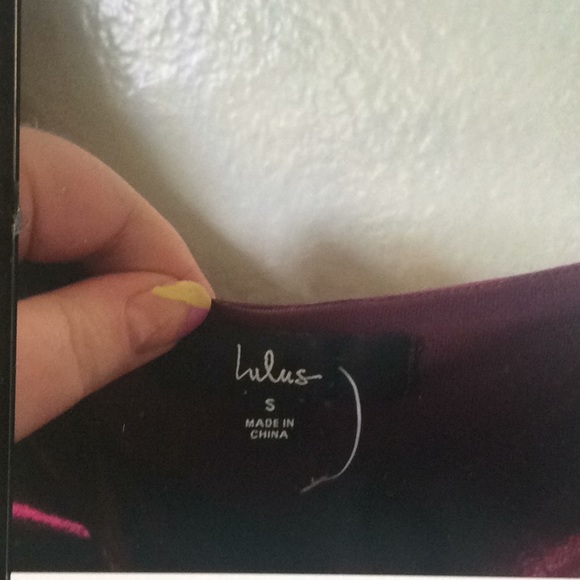 LULUS STYLE BURGANDY VELVET TIE FRONT TWO PIECE! - Picture 3 of 10